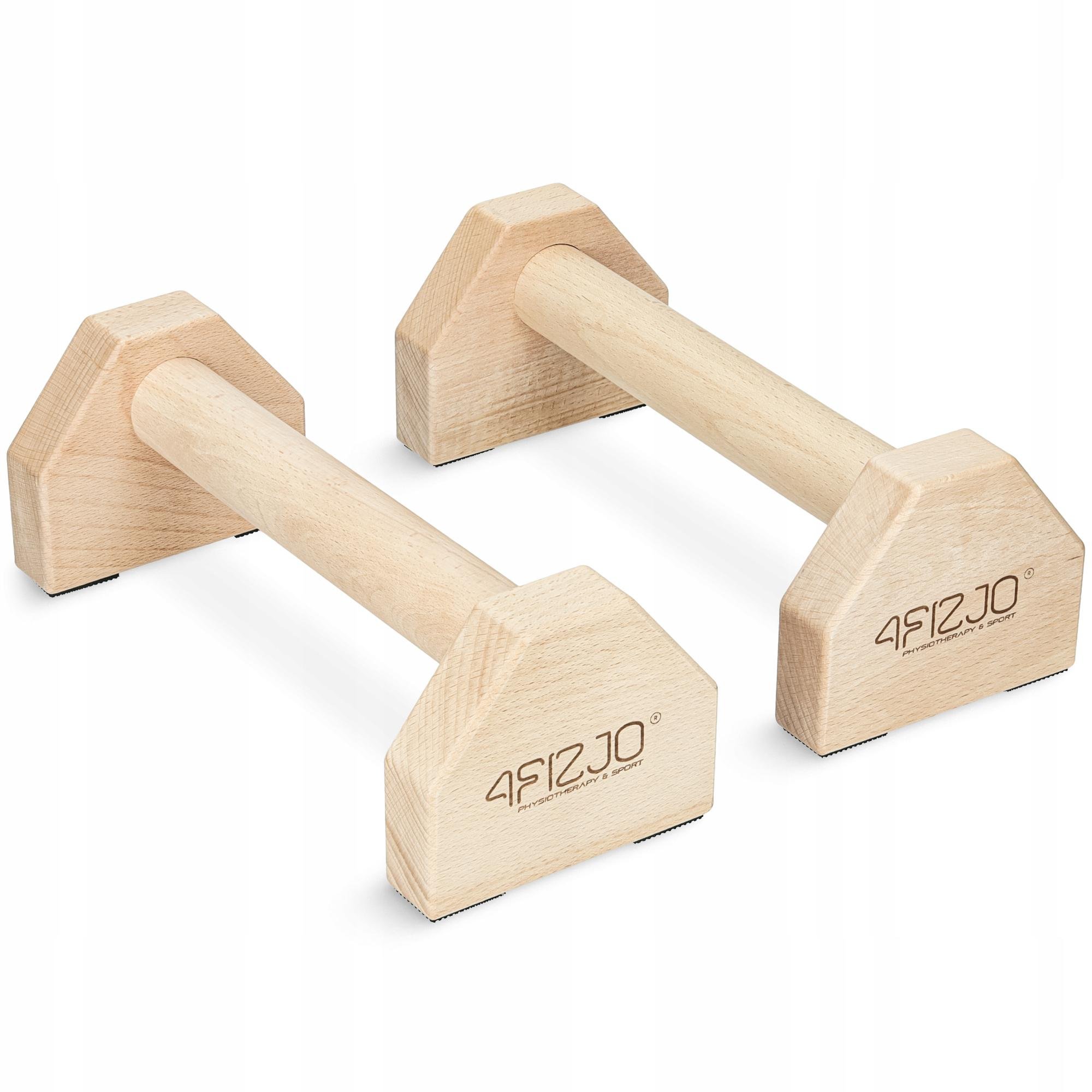 Упори для віджимань паралетси 4fizjo дерев'яні 30 см (P-5905973407052)