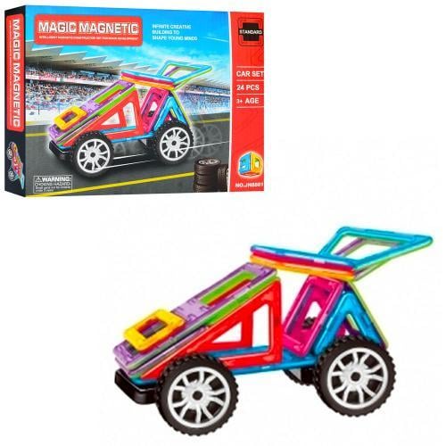 Конструктор магнитный Bambi jh8881 Машина 24 дет