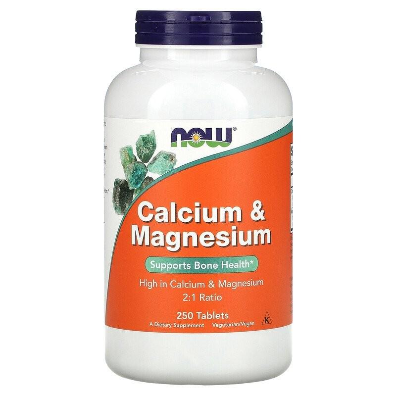 Вітаміни Now Foods Calcium & Magnesium 250 таблеток