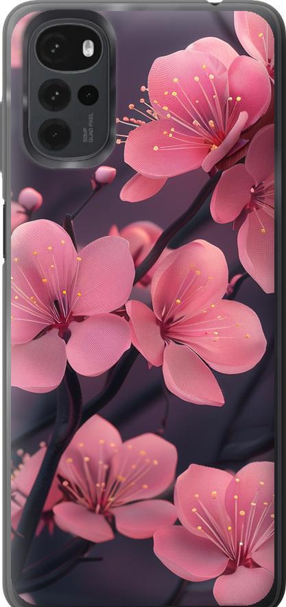 Чехол на Motorola G22 Пурпурная сакура (6075u-2681-42517)