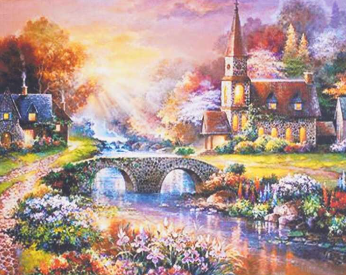 Картина за номерами TK Group 31666 30 Казкові будиночки 40х30 см (121715)