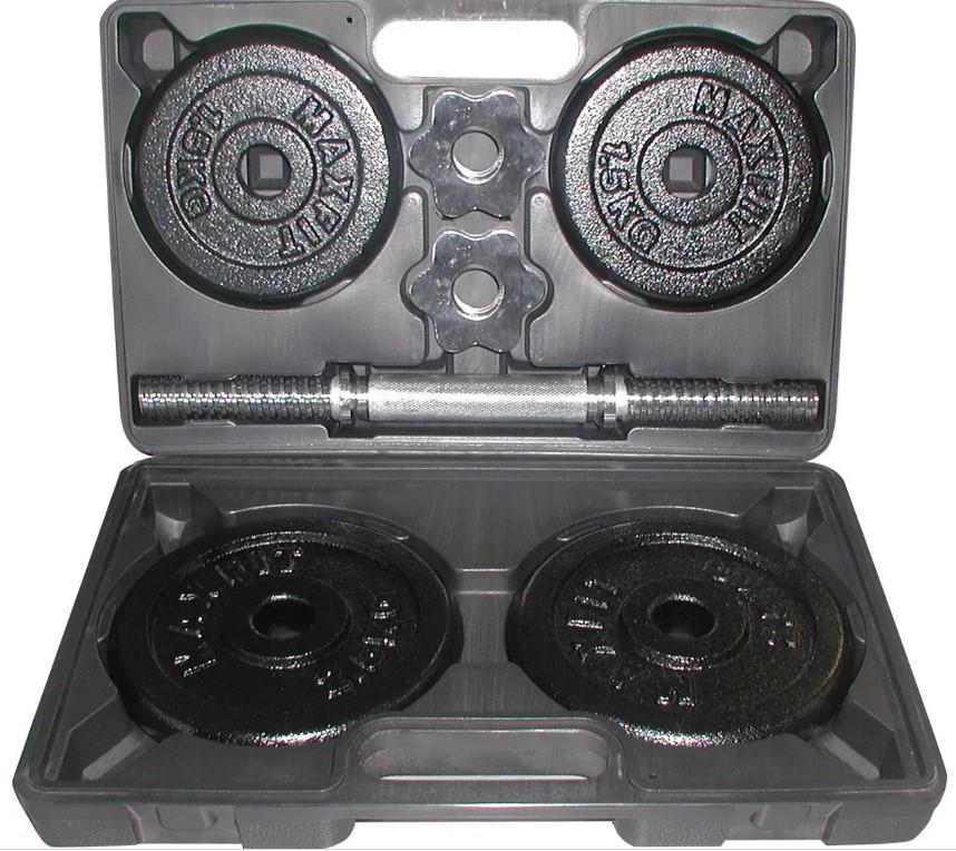 Гантель сборная Toorx с кейсом 10 кг (VAL-10DGN)