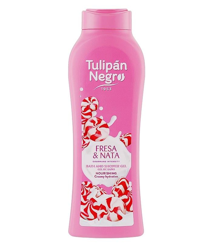 Гель для душа Tulipan Negro Клубничный крем 650 мл (8410751093176)