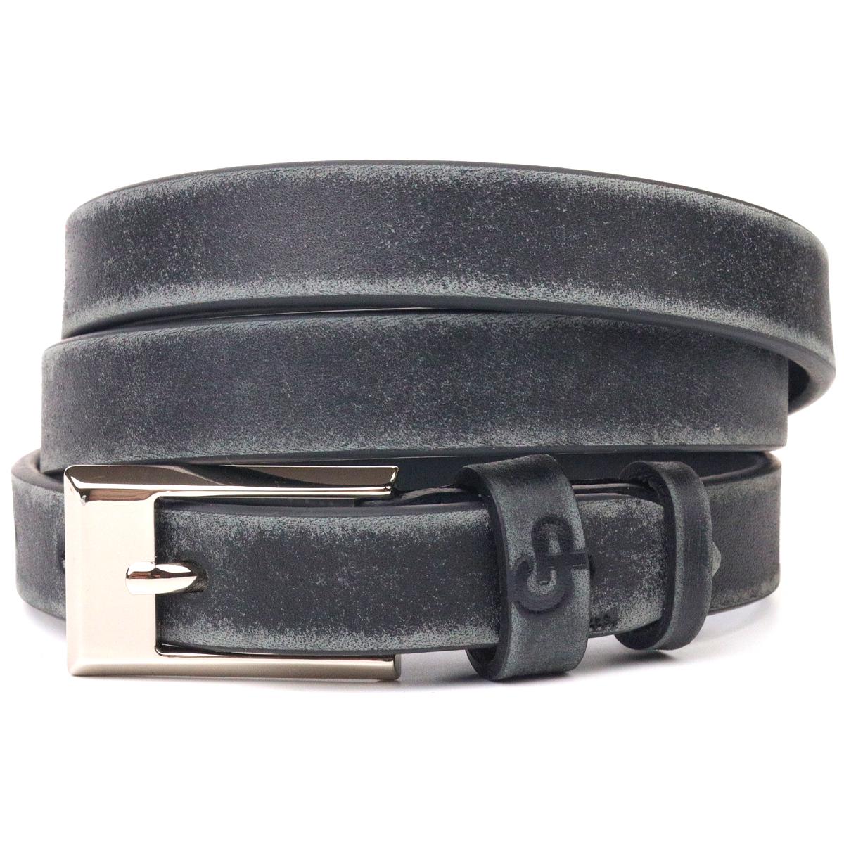 Ремінь жіночий шкіряний GRANDE PELLE Leather Belt 21444 у вінтажному стилі Чорний (55233)