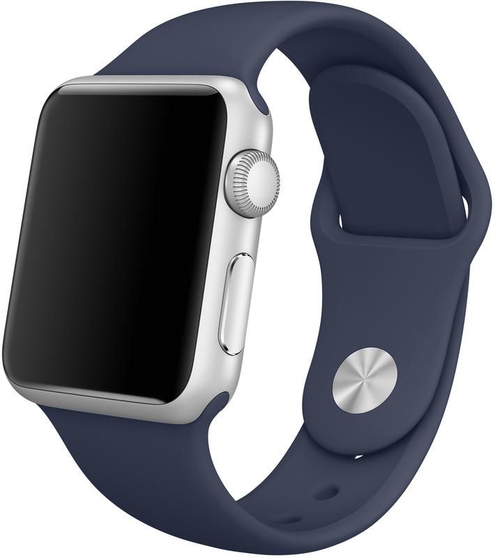 Ремешок Armor Standart силиконовый для Apple Watch 1-6 42-44 мм L/M/S Dark Blue - фото 1