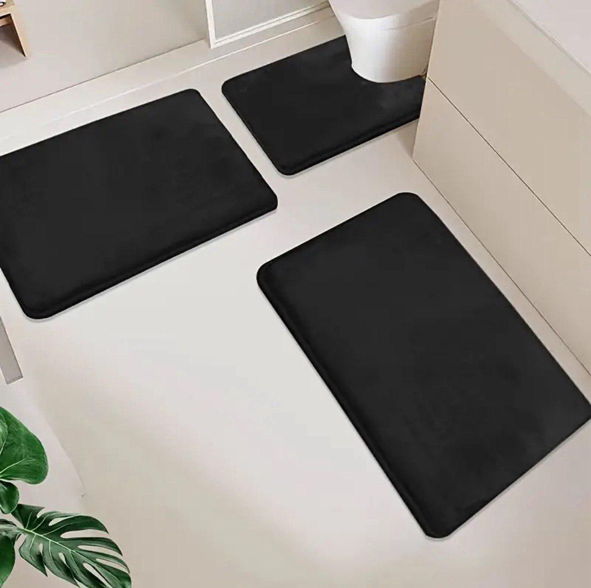 Набор ковриков в ванную и туалет Smooth Premium Memory Foam 3в1 80х50/60х40/60х50 см Черный (NKMaxSmooth0005) - фото 10 Набор ковриков в ванную и туалет Smooth Premium Memory Foam 3в1 80х50/60х40/60х50 см Черный (NKMaxSmooth0005) - фото 10