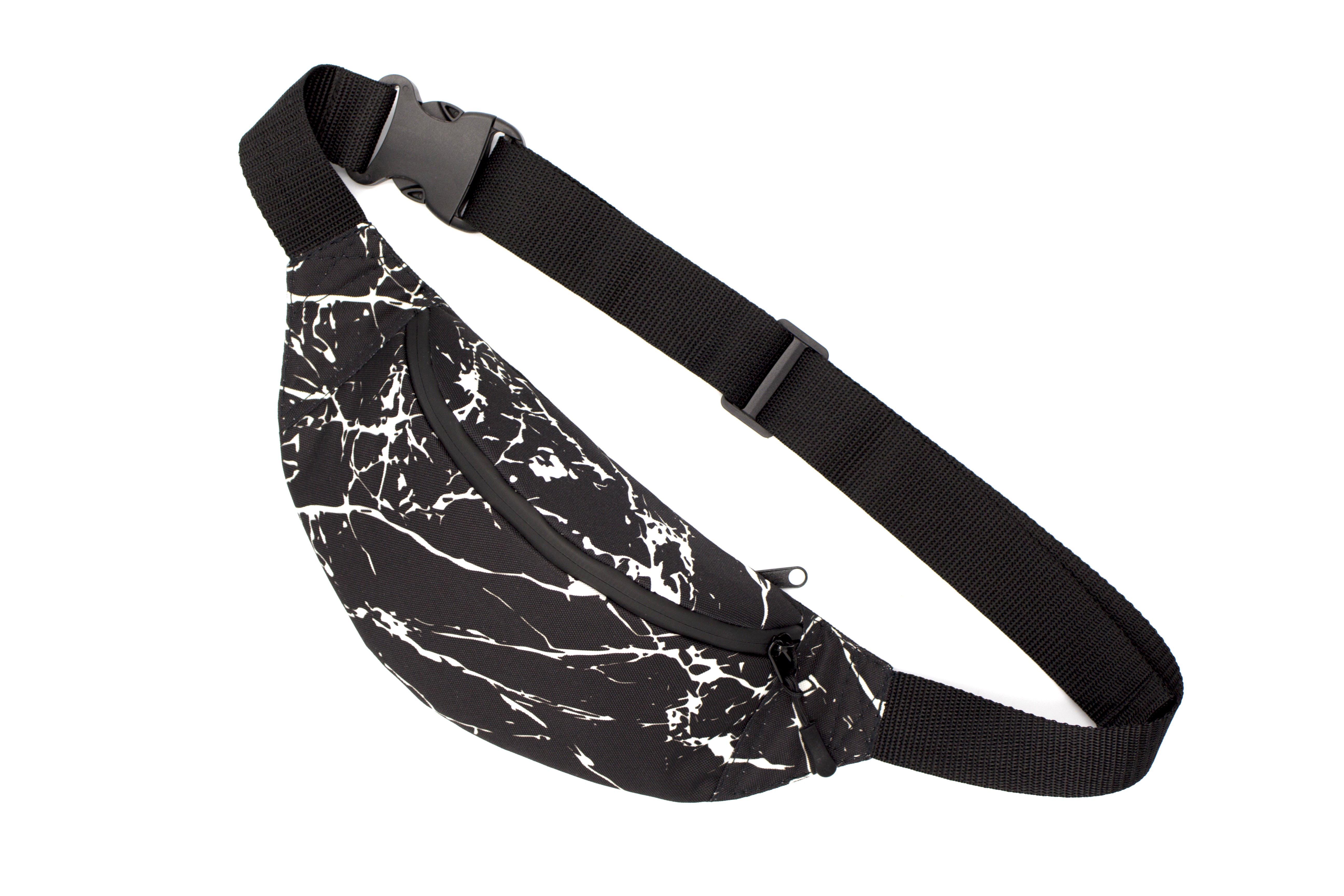 Сумка бананка Мрамор Черный (24415014) - фото 1 Сумка бананка Мрамор Черный (24415014) - фото 1