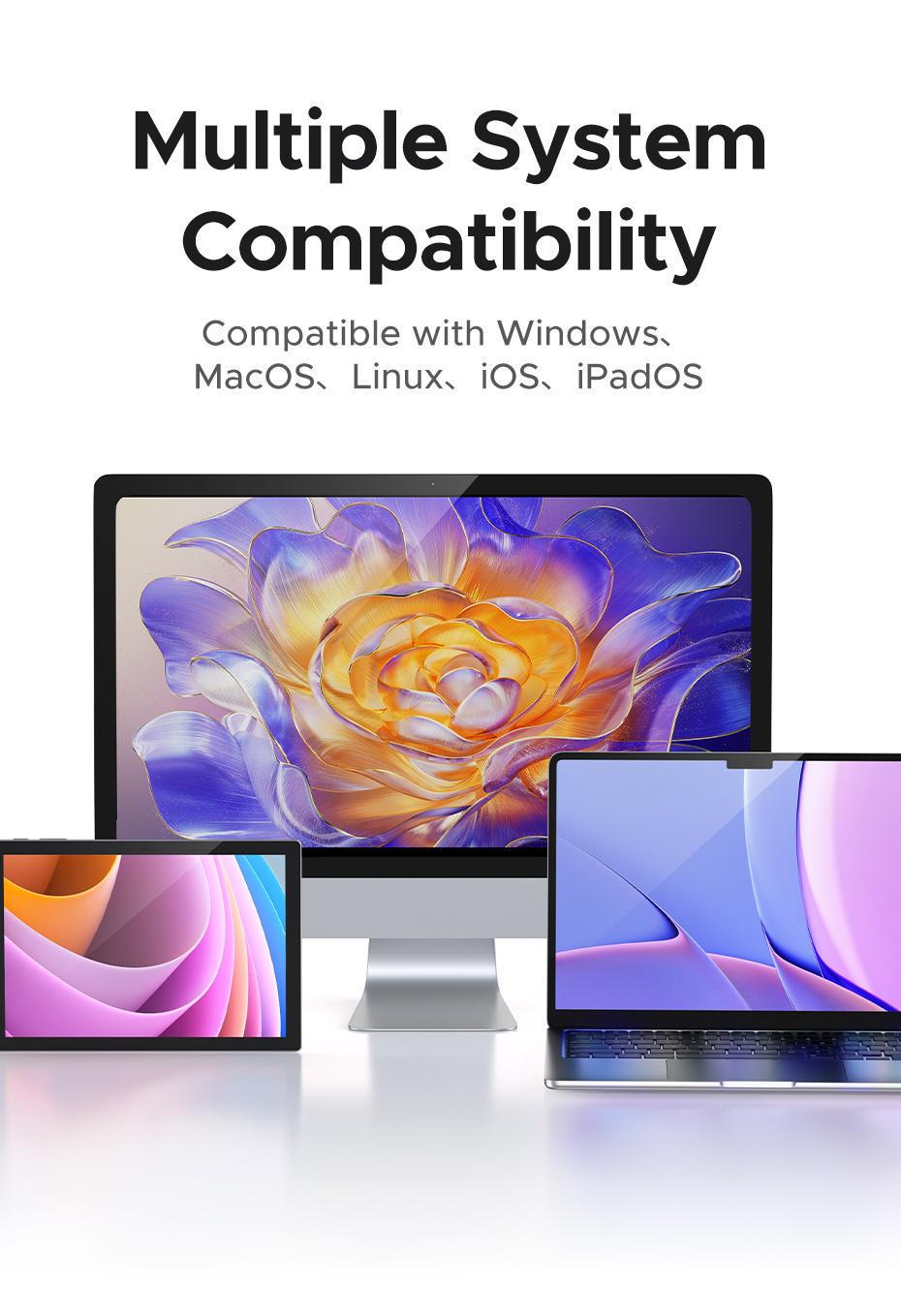 Перемикач HDMI USB-C Ugreen 4K 60Hz HDR (55452) - фото 12 Перемикач HDMI USB-C Ugreen 4K 60Hz HDR (55452) - фото 12