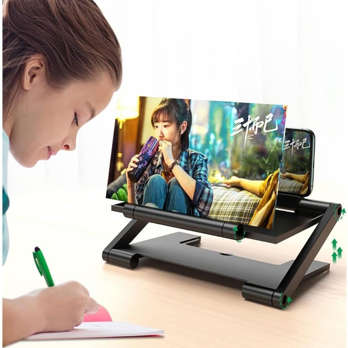 Подставка-увеличитель экрана для телефона 3D Video Amplifier складная регулируемая (7392) - фото 2 Подставка-увеличитель экрана для телефона 3D Video Amplifier складная регулируемая (7392) - фото 2