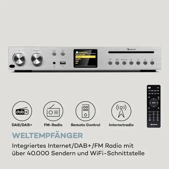 Підсилювач ресивер Auna HiFi CD Silver Star (10036446) - фото 9 Підсилювач ресивер Auna HiFi CD Silver Star (10036446) - фото 9