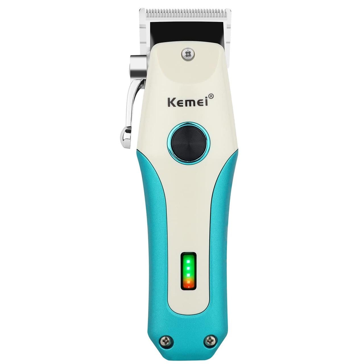 Машинка для стрижки волос Kemei KM-2621 акумуляторная 5W White/Mint (3_03521) Машинка для стрижки волос Kemei KM-2621 акумуляторная 5W White/Mint (3_03521)