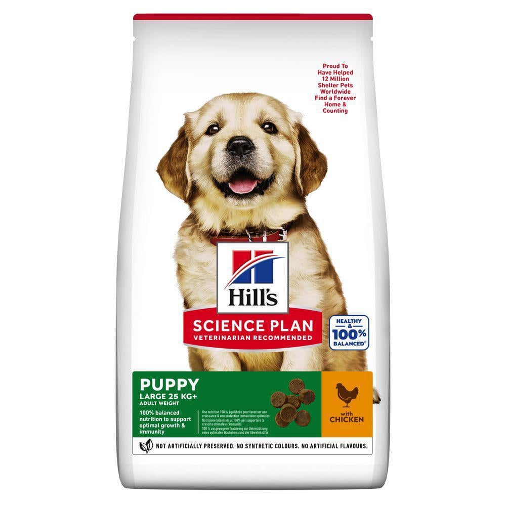 Корм сухой Hill's Science Plan Puppy Large Breed для щенков больших пород с курицей 14,5 кг