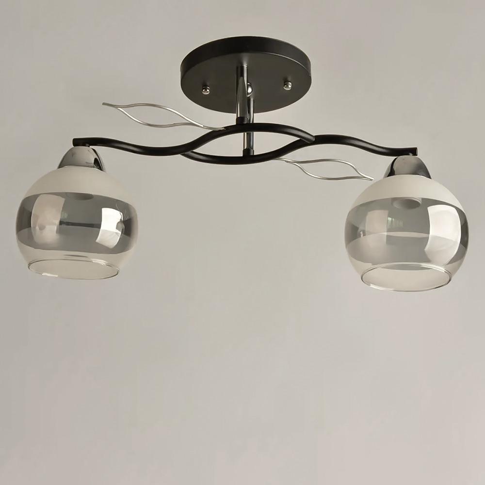 Люстра потолочная Light House SH-19531/2 BK+CR 480х180х240 мм Черный/Хром