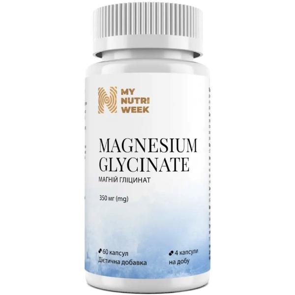 Микроэлемент Магний My Nutri Week Magnesium Glycinate 200 мг 60 капс. (000027712)