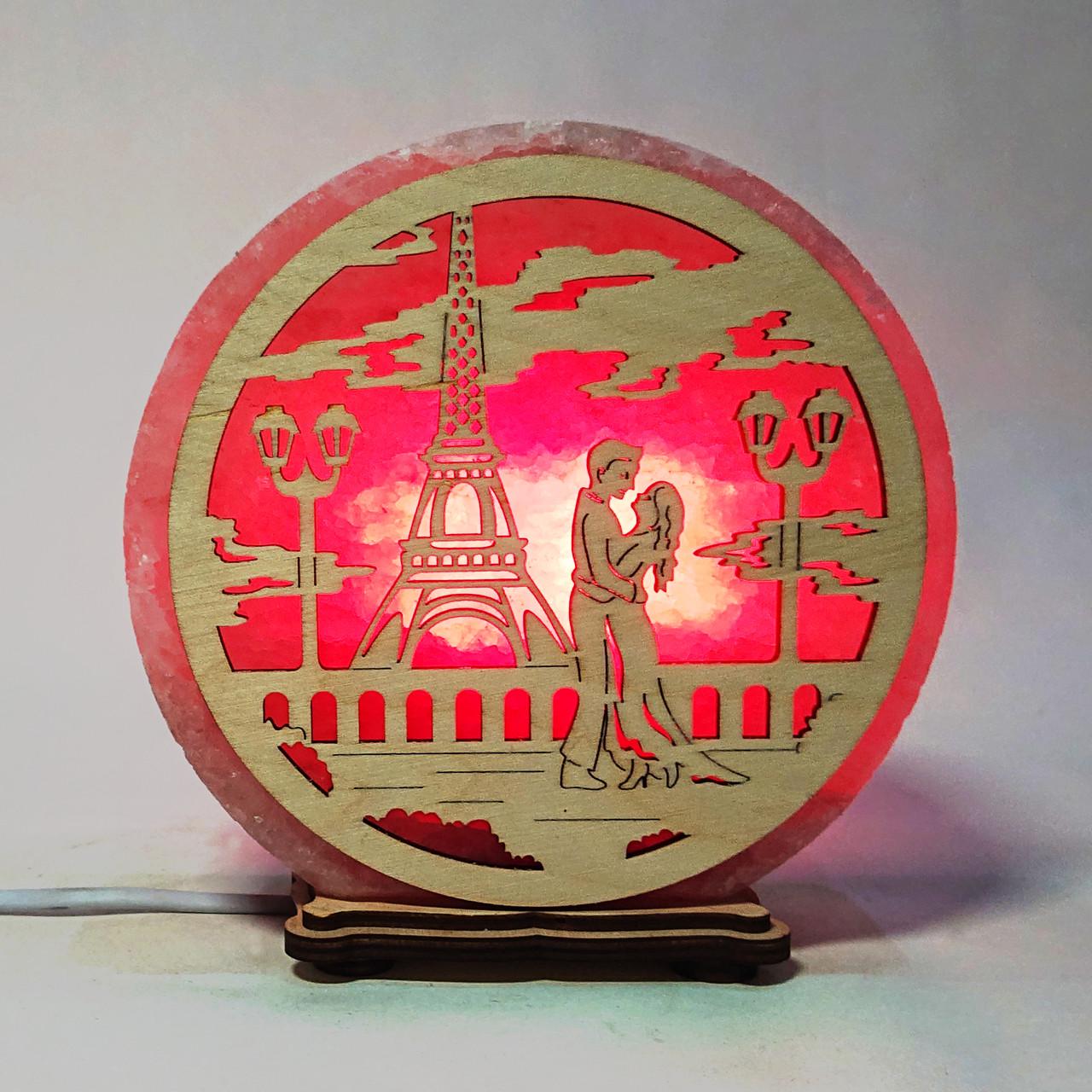 Соляной светильник Эйфелева башня (KБ-00035-r)