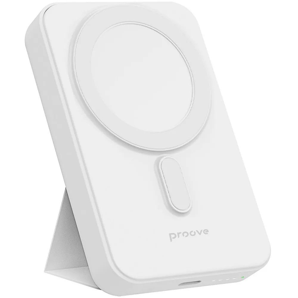Аккумулятор внешний Proove Hyperion PBHN15020002 10000 mAh Li-Pol 20W Power Delivery Qi беспроводная зарядка Type-C Lightning Белый (640623)