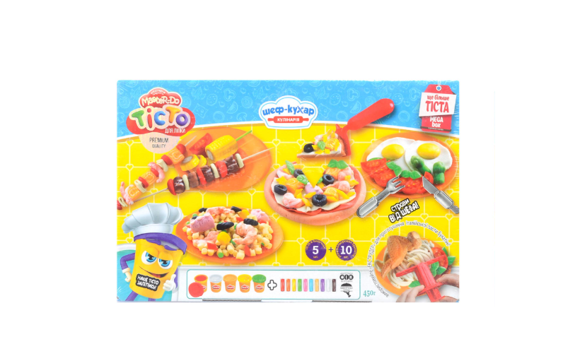 Набір креативної творчості тісто для ліплення Danko Toys Master Do tmd-09-01 Шеф-кухар піца велика (MTT-86636)