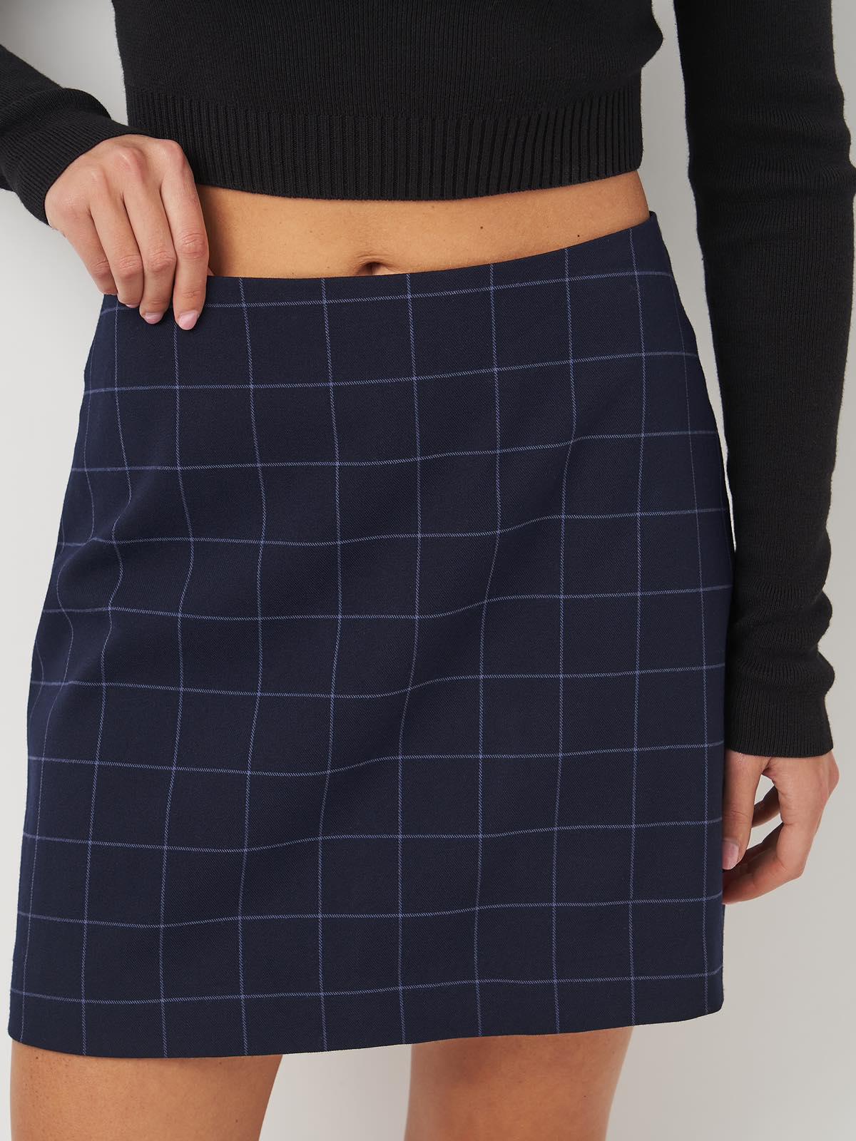 Юбка р. 38 Темно-синий (8040441wer) - фото 4