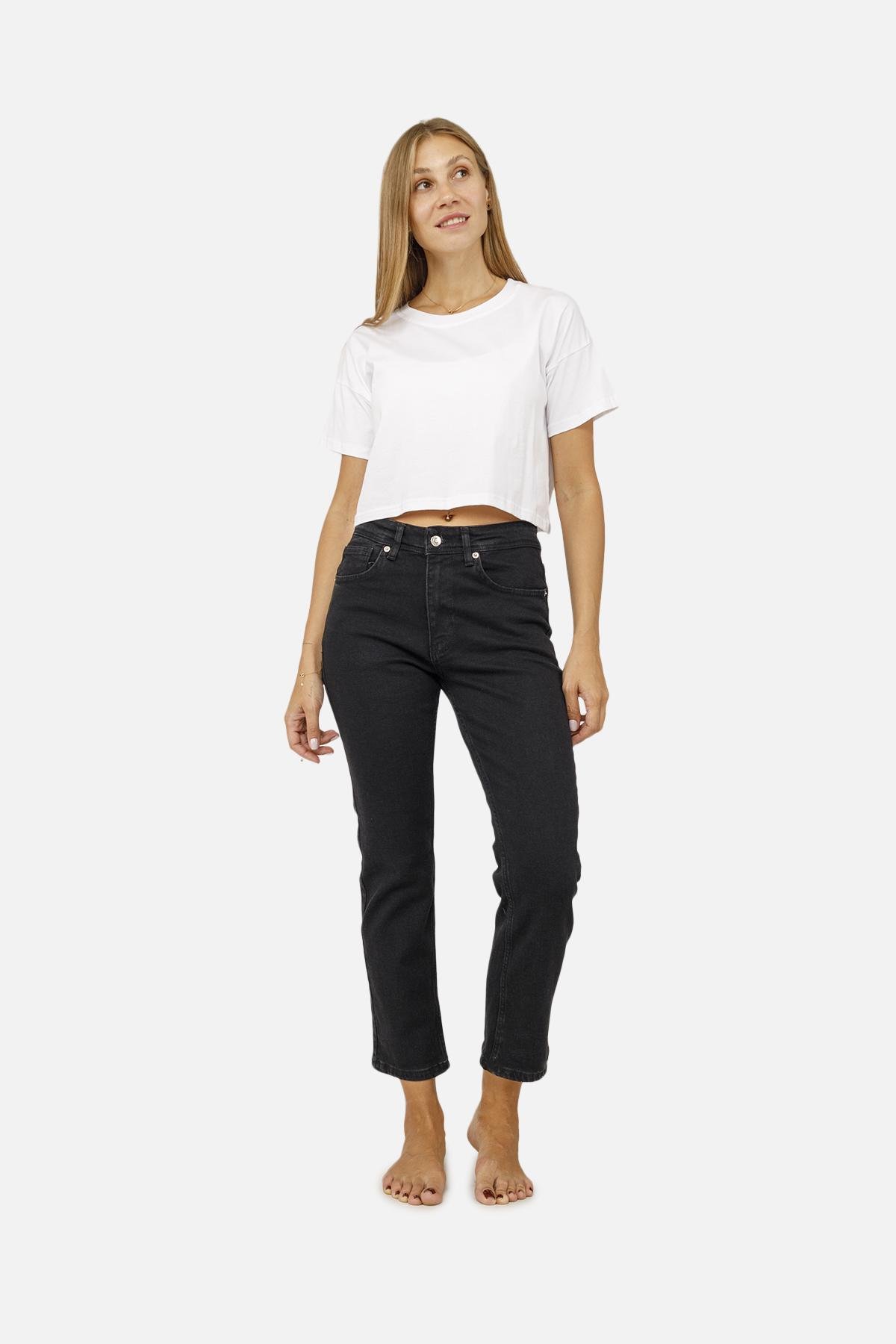 Джинсы женские slim р. 48 Черный (SKT001012656) - фото 2