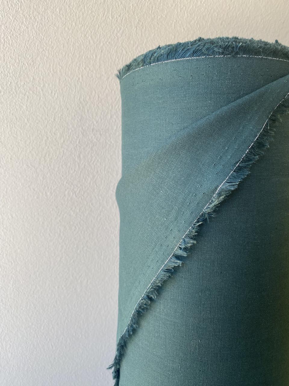 Ткань рубашечно-платьевая LINEN PLUS 56% льна и 44% хлопка 143 см 204/1330 Изумрудный - фото 5 Ткань рубашечно-платьевая LINEN PLUS 56% льна и 44% хлопка 143 см 204/1330 Изумрудный - фото 5