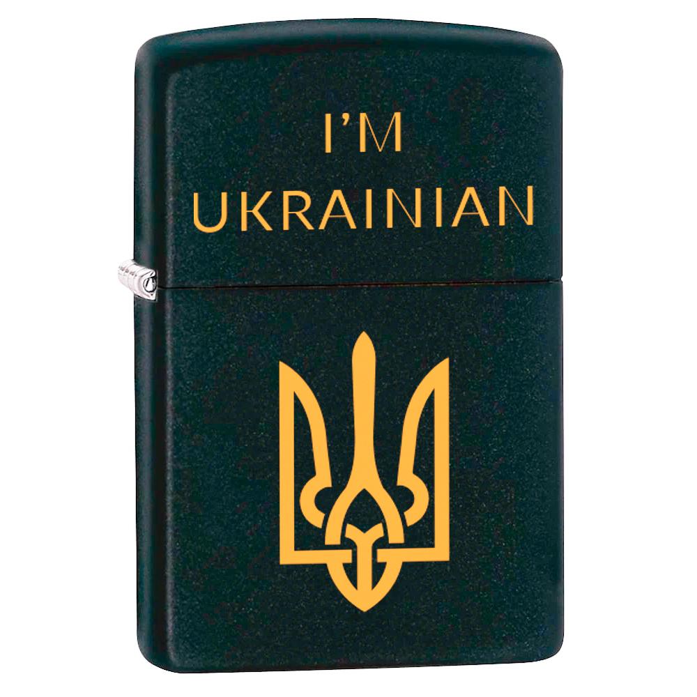 Зажигалка ZIPPO 218 Classic IM UKRAINIAN 218IMU - фото 2