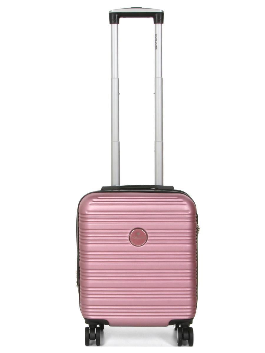 Чемодан ручная кладь Worldline XS 45х35х20+5 см 30 л 2,5 кг Пудровый (805)