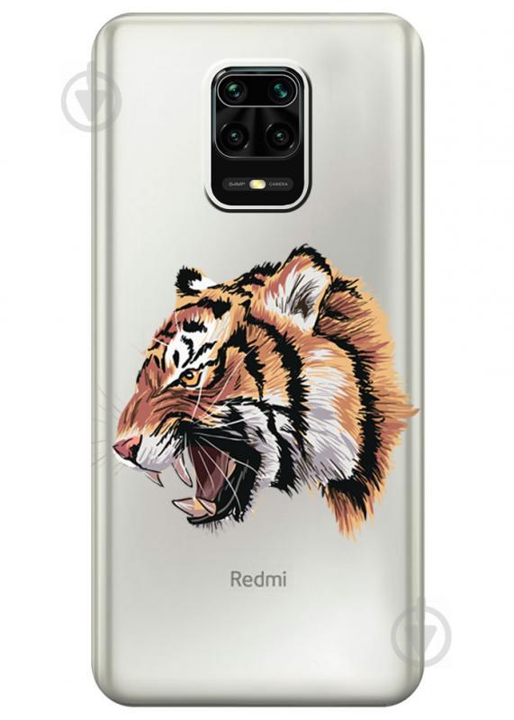 Прозрачный силиконовый чехол iSwag для Xiaomi Redmi Note 9S с рисунком - Тигр (M1710) Прозрачный силиконовый чехол iSwag для Xiaomi Redmi Note 9S с рисунком - Тигр (M1710)