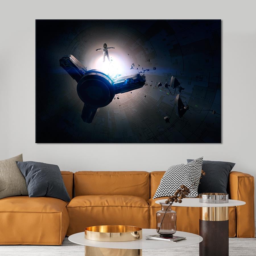 Картина космос Космический корабль 120x80 см (A1292-1) Картина космос Космический корабль 120x80 см (A1292-1)