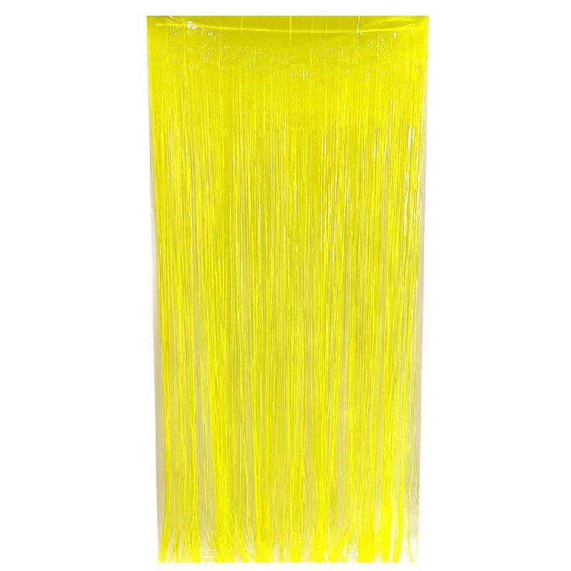 Дощик для фотозони флуоресцентний неоновий 2x1 м Жовтий (715315)