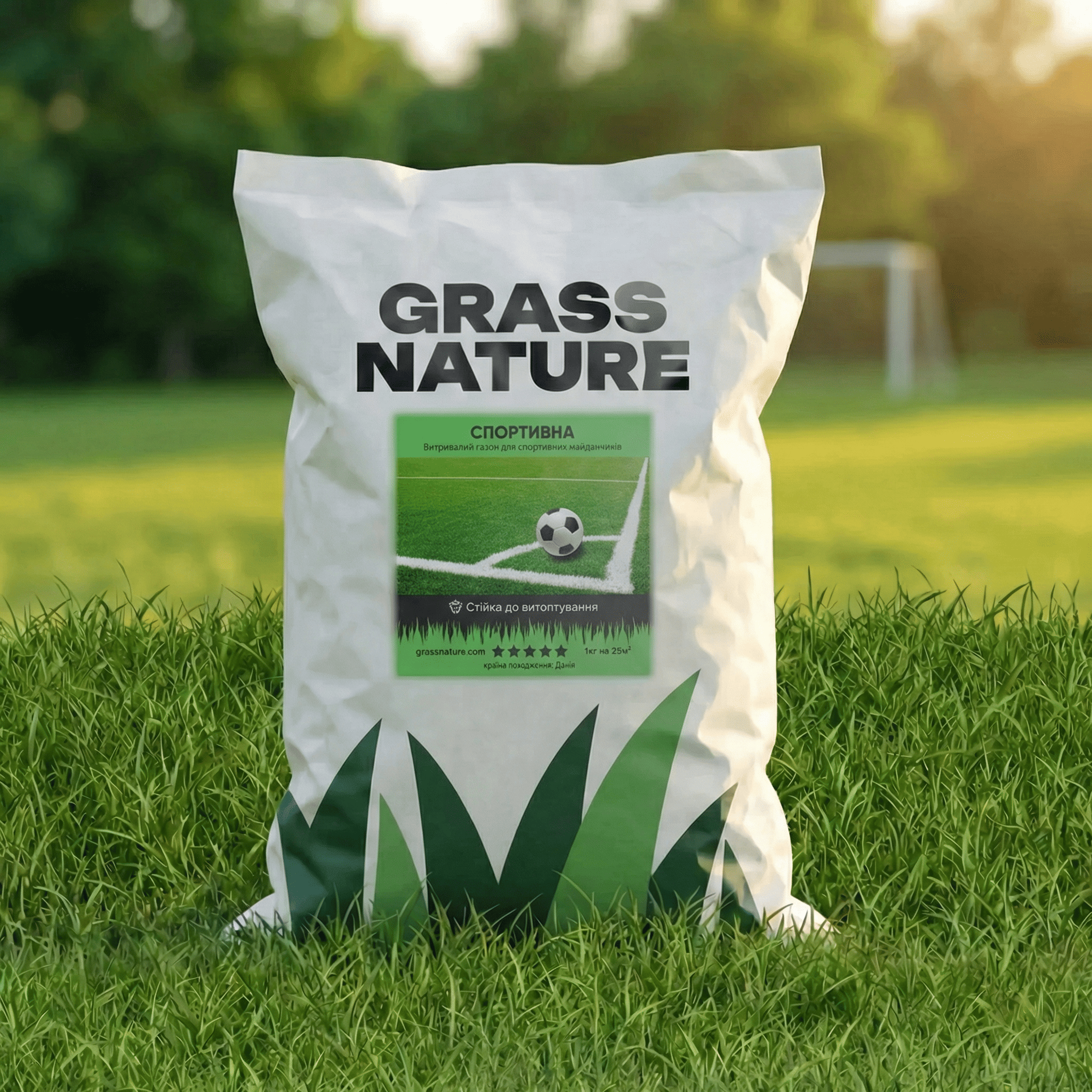 Семена газонной травы GrassNature Спортивная 3 кг (24463302)