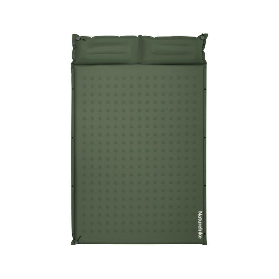Матрас туристический самонадувающийся двухместный Naturehike CNK2550WS025 200x130x6 см Green (6977465868749)