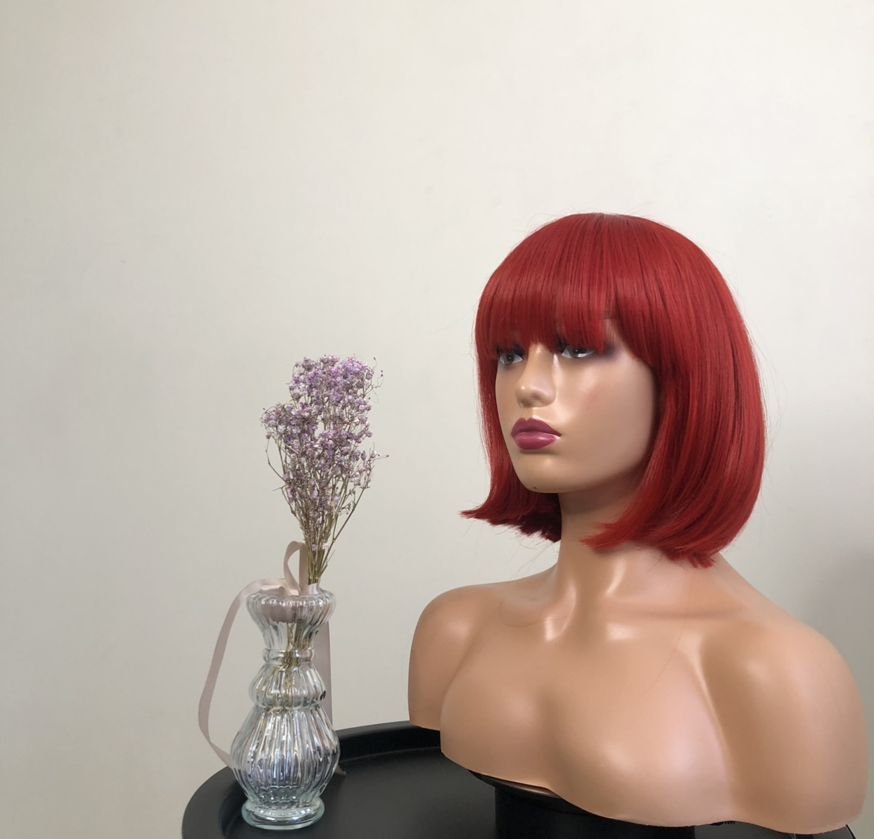 Парик KITTO HAIR каре с челкой Красный (9851)