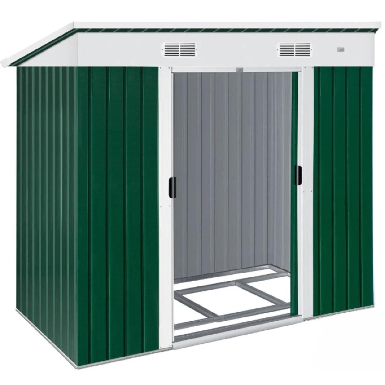 Сарай металлический для сада с крышей KESSER 196x122x180 см