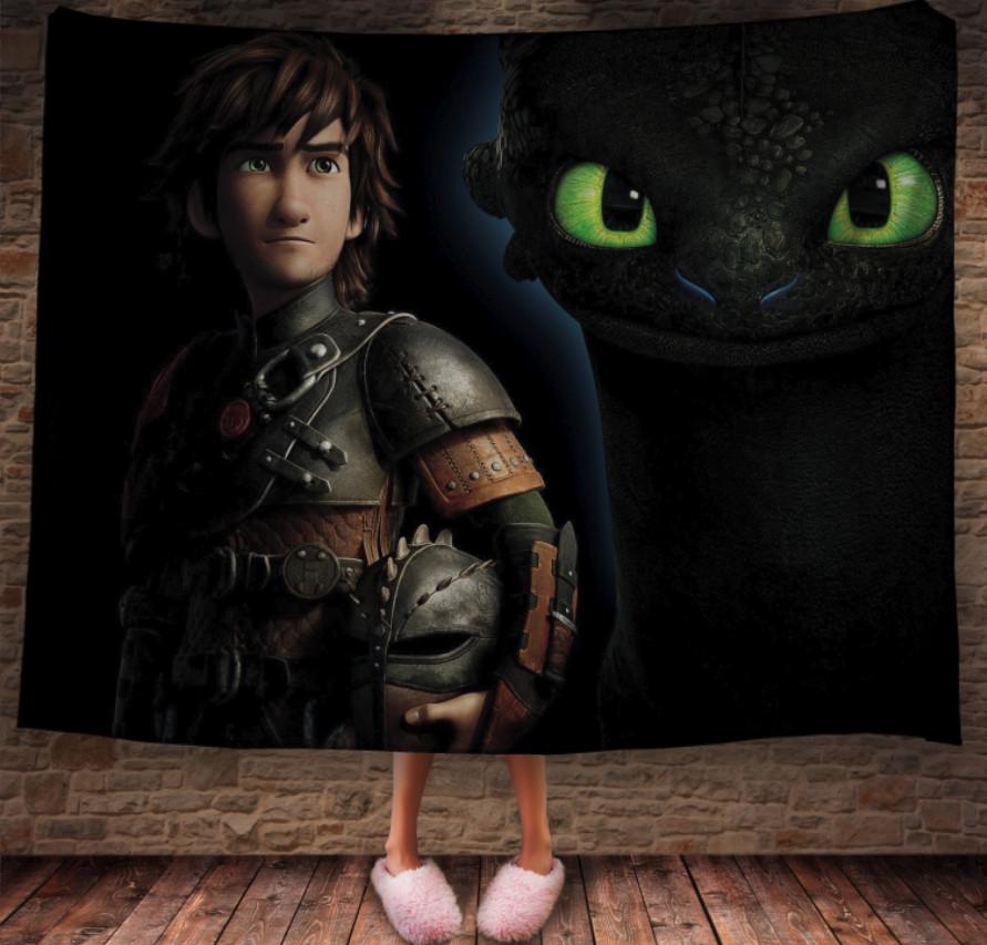 Плед с 3D принтом How to Train Your Dragon 150х200 см (epi_1908)