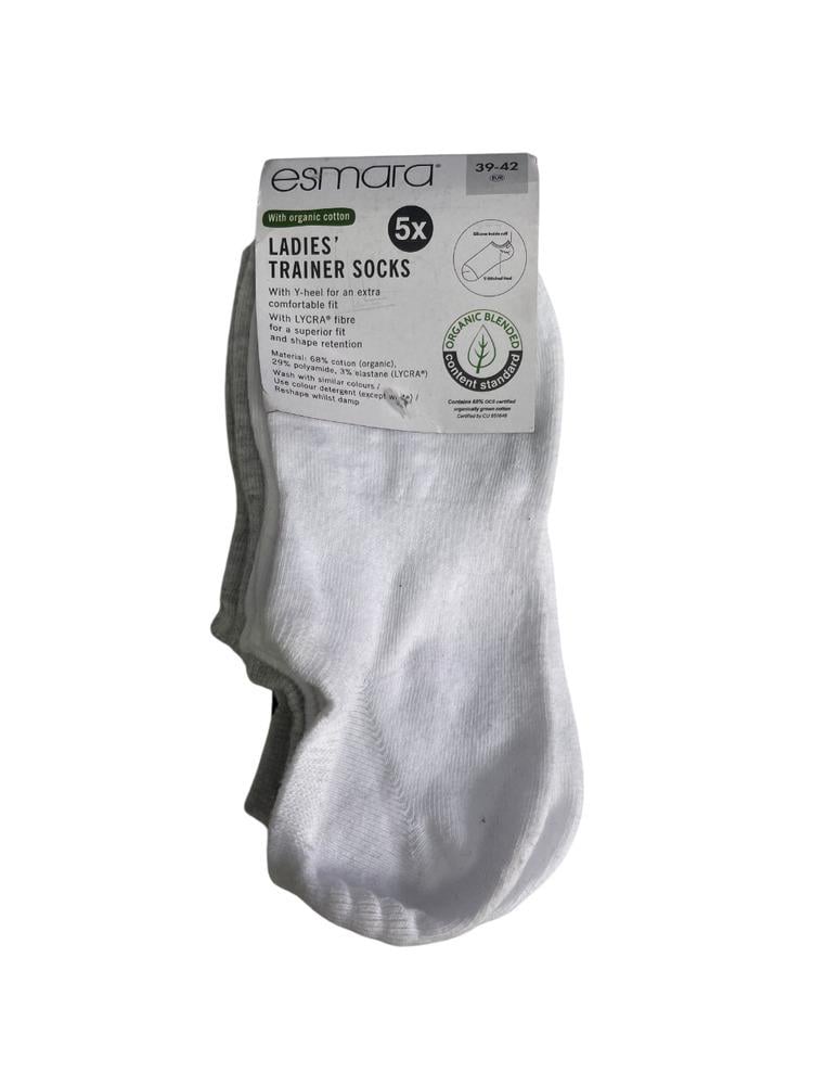 Носки Esmara 463528x18 5в1 женские р. 39-42 Черно-серый (194137)