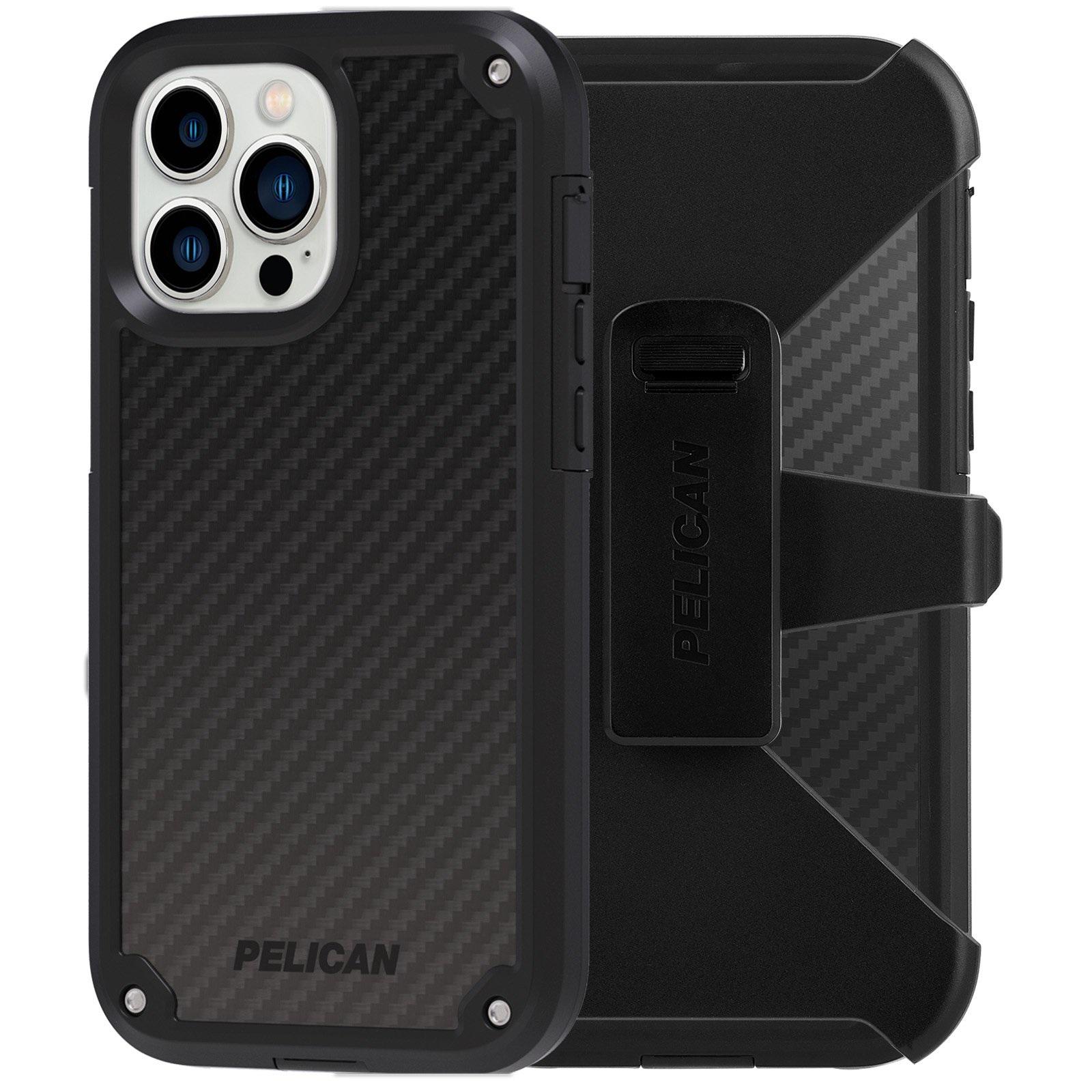 Чехол противоударный с клипсой Pelican Shield Kevlar для iPhone 13 Pro (6.1") Black - фото 1