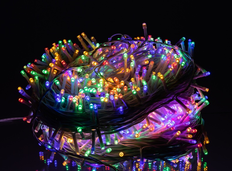 Гірлянда нитка вулична 1000 LED 100 м від мережі біла нитка Різнокольоровий - фото 4 Гірлянда нитка вулична 1000 LED 100 м від мережі біла нитка Різнокольоровий - фото 4