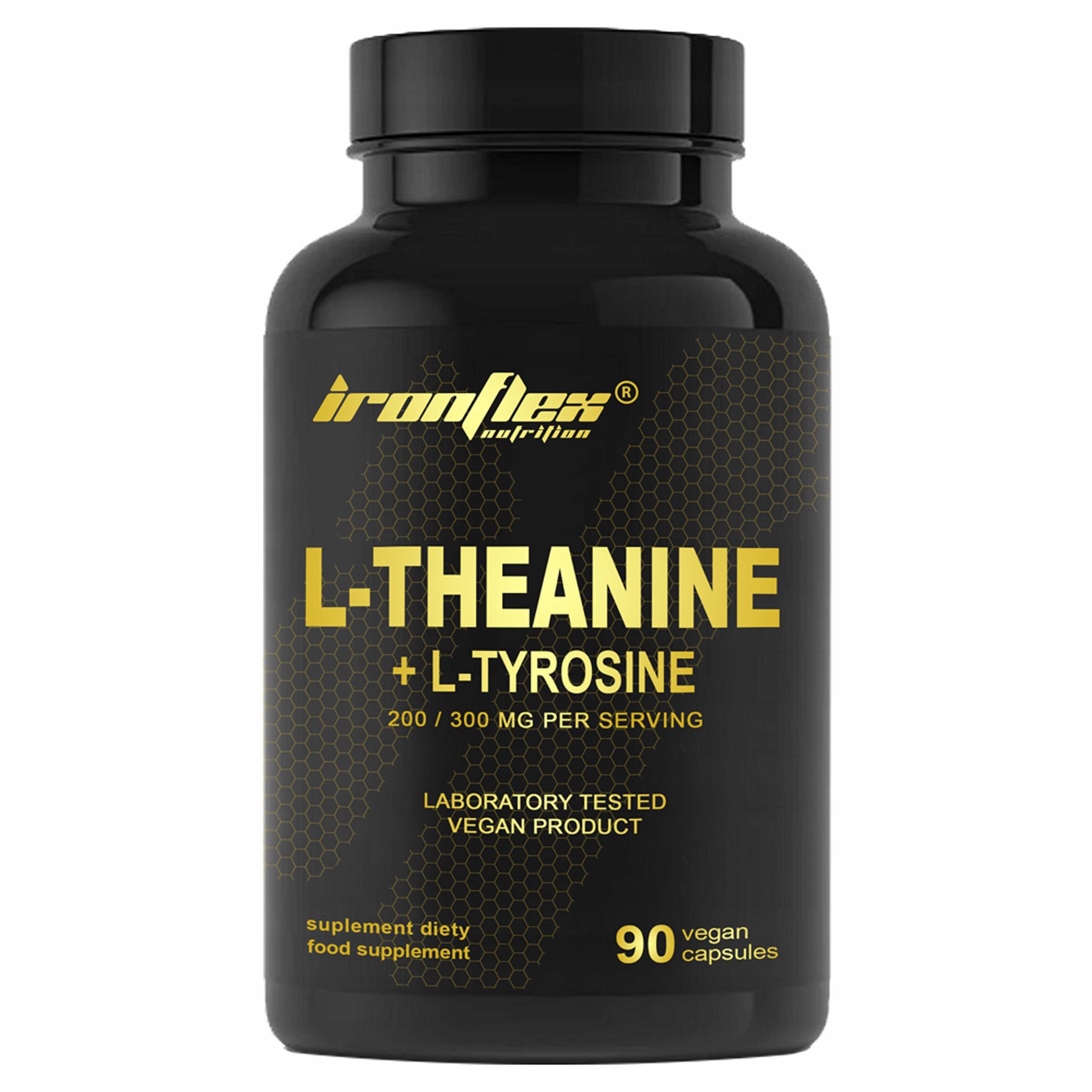 Аминокислота L-теанин и L-тирозин IronFlex/L-Theanine/Tyrosine 90 капсул