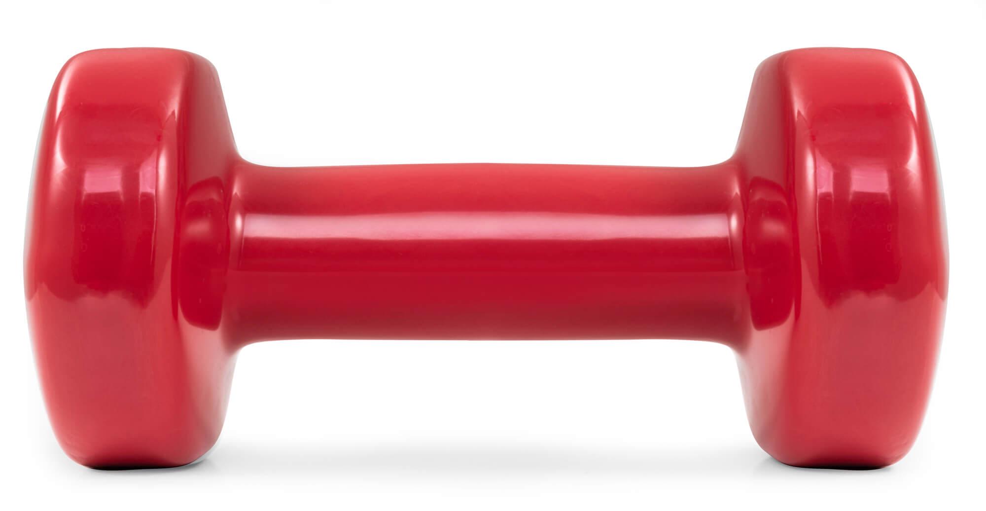 Набор гантелей Hop-Sport HS-V050DC 2х5 кг круглых виниловых Красный - фото 3 Набор гантелей Hop-Sport HS-V050DC 2х5 кг круглых виниловых Красный - фото 3