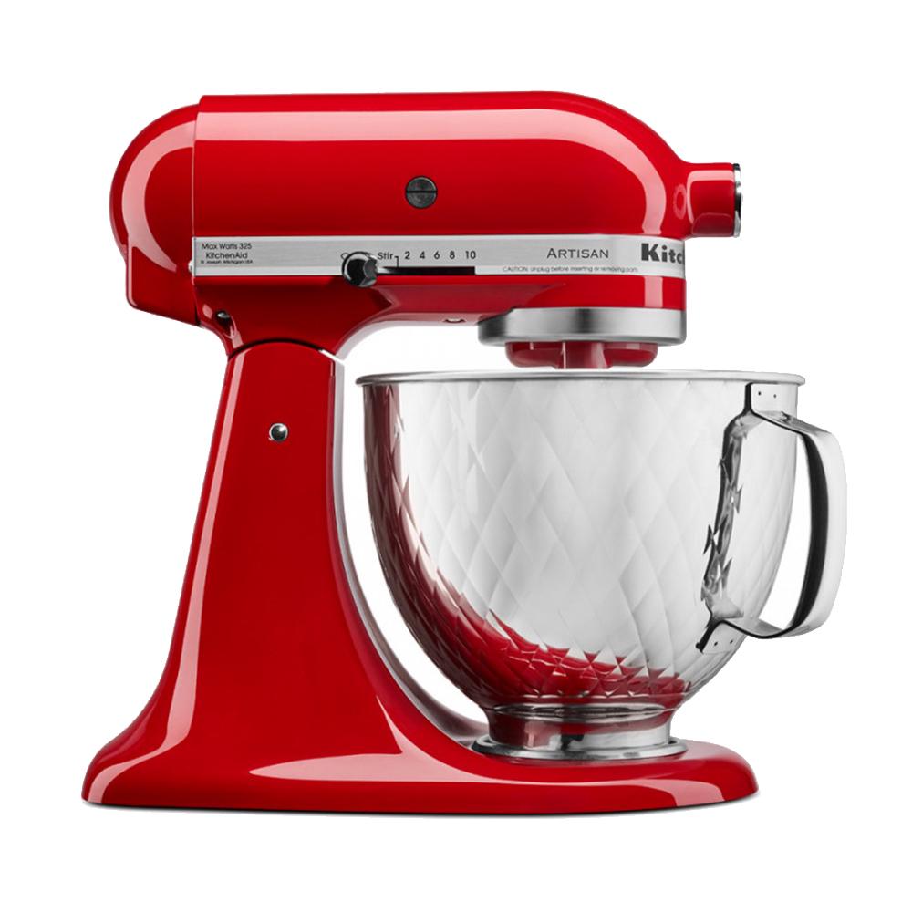 Чаша для стационарного миксера KitchenAid 5KSM5SSBQB Стеганый узор 4,8 л металлическая (168207) - фото 3