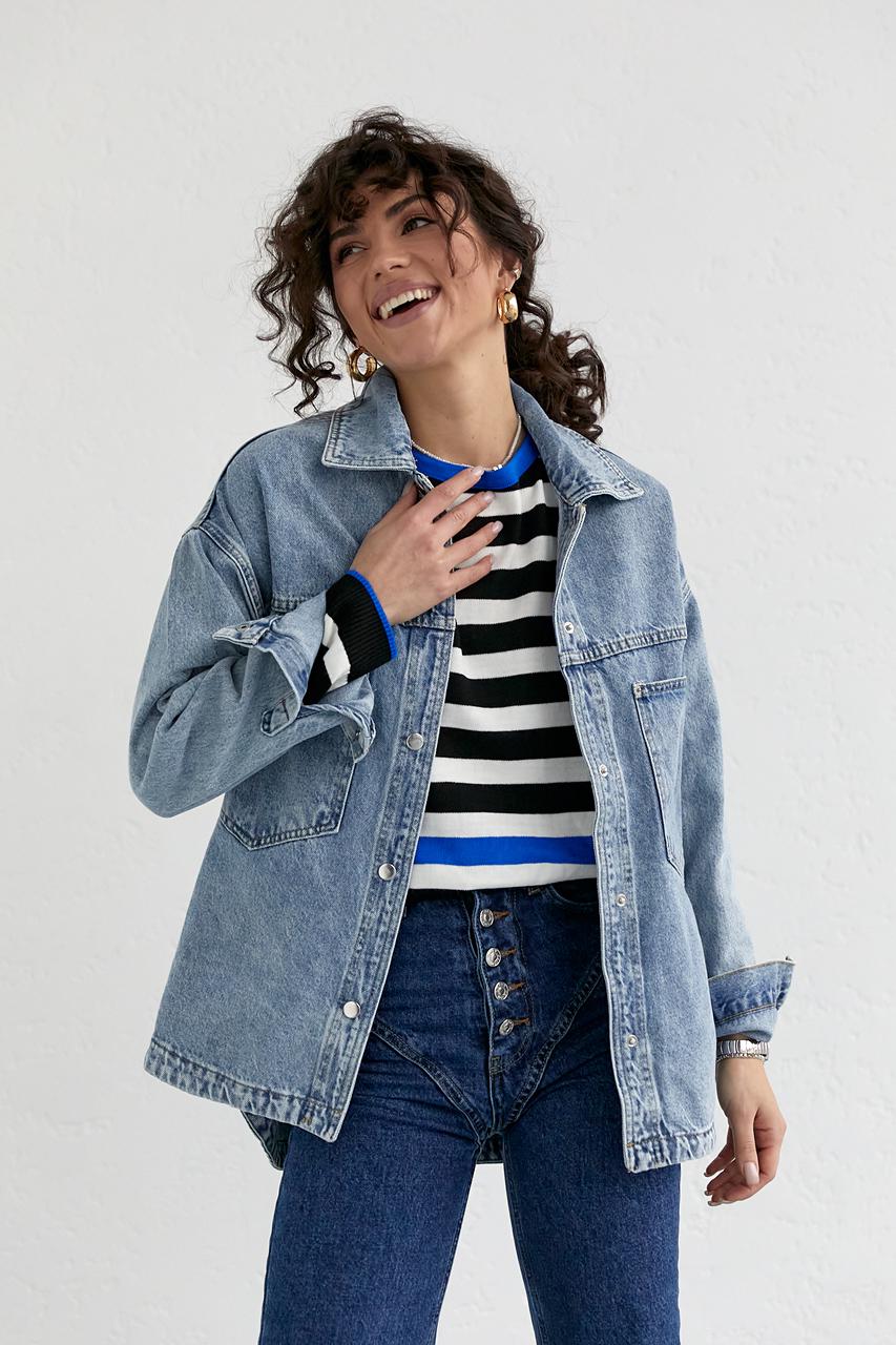 Рубашка L Джинсовый (0653) Рубашка L Джинсовый (0653)