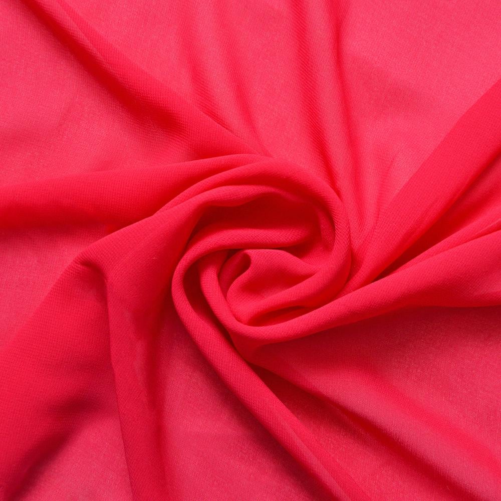 Шифон плательный Sheila Насыщенная малина (13738)