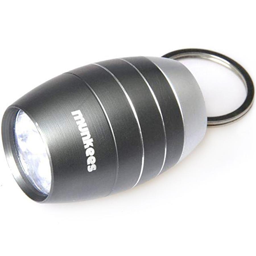 Брелок-фонарик Munkees 1082 Cask shape 6-LED Light-grey