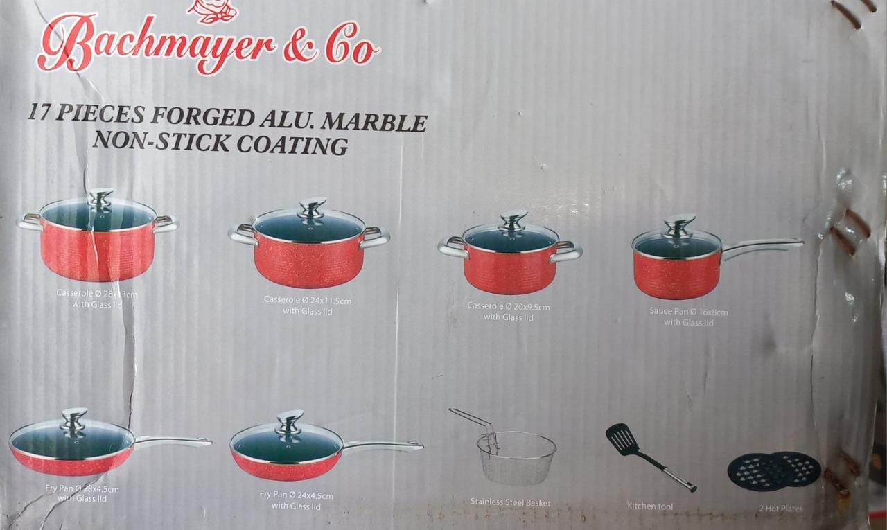 Набір каструль Bachmayer з гранітним покриттям Червоний (BM-1907) - фото 9