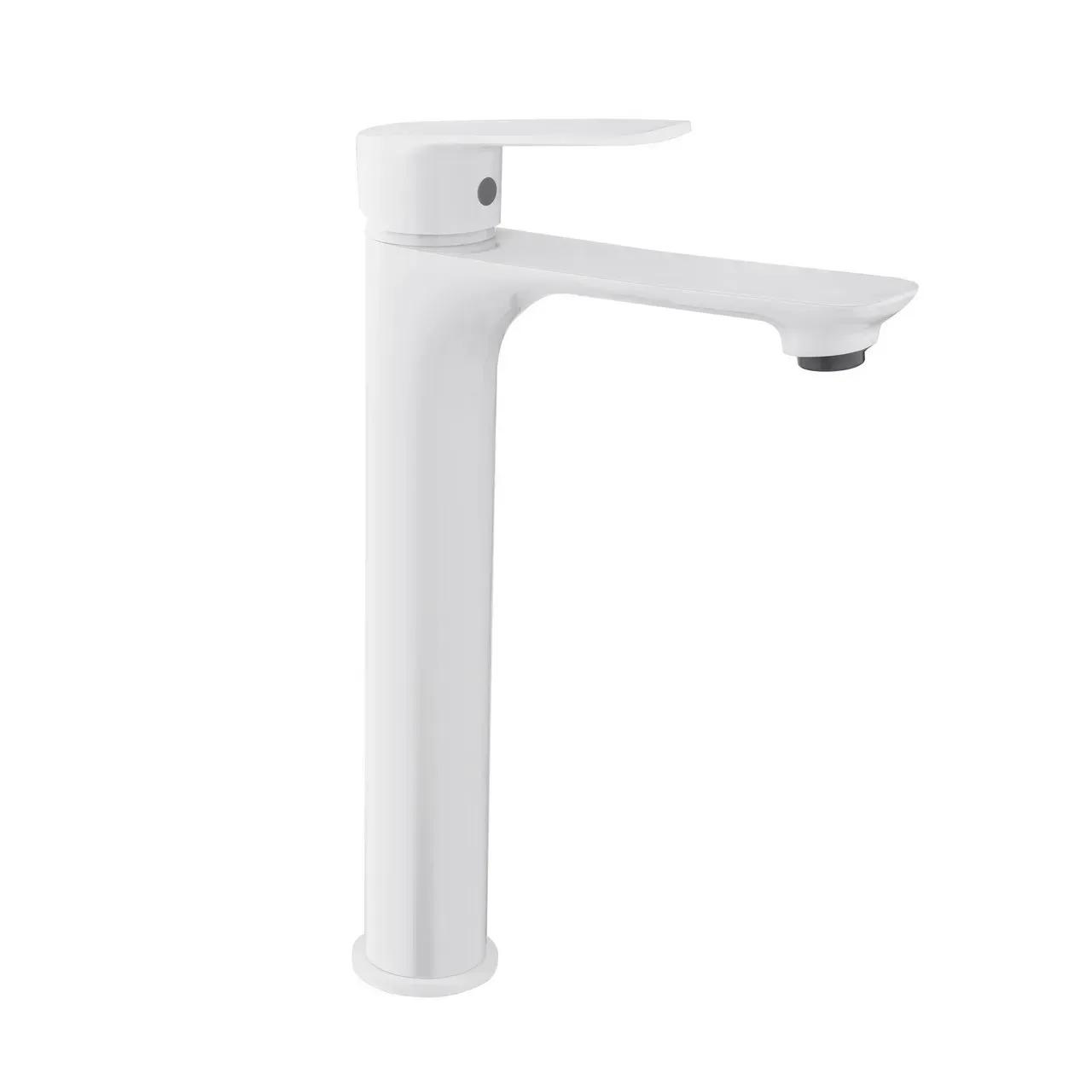 Змішувач для умивальника Perla Charlie високий Білий (PBZ6503BW)