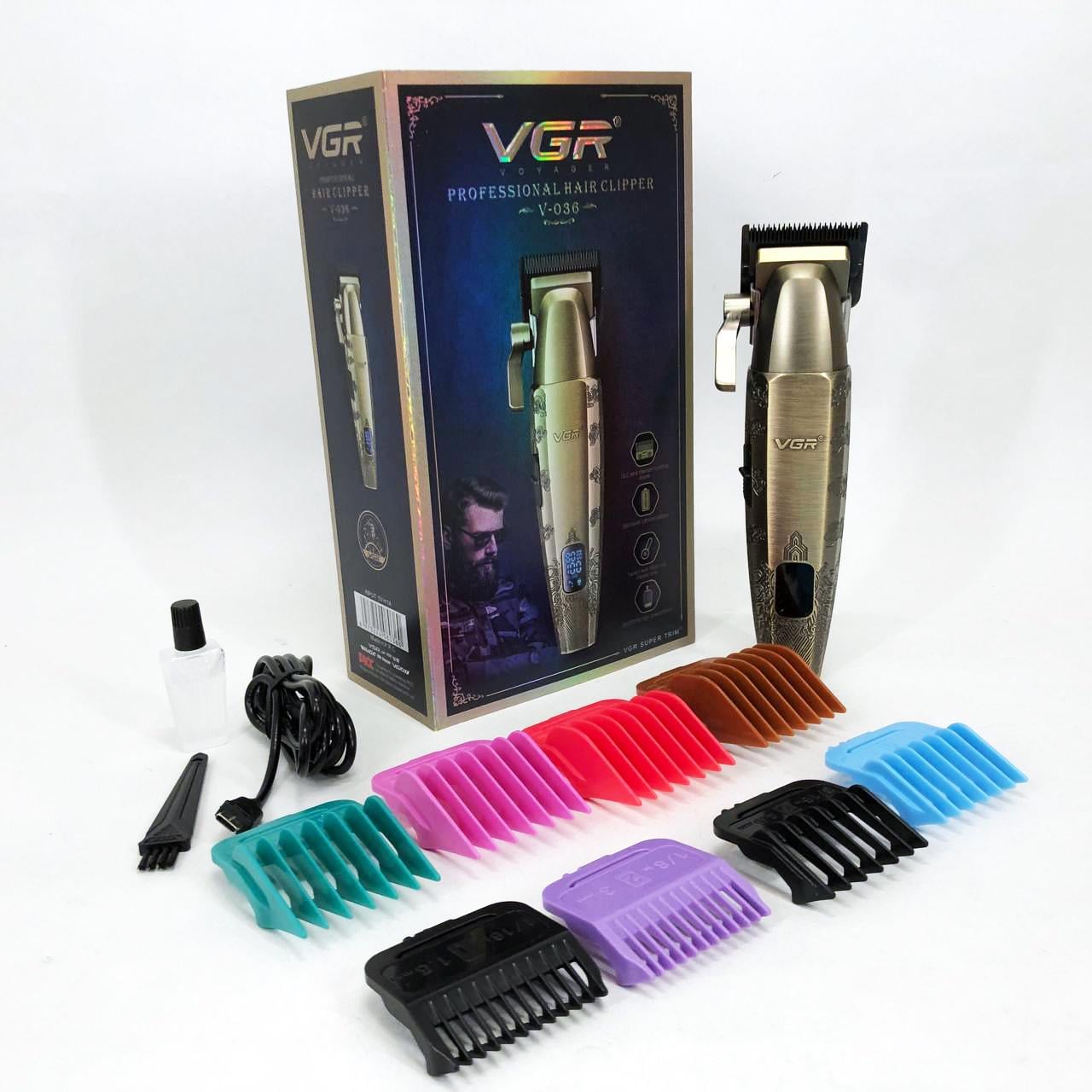 Машинка для стрижки акумуляторна VGR V-036