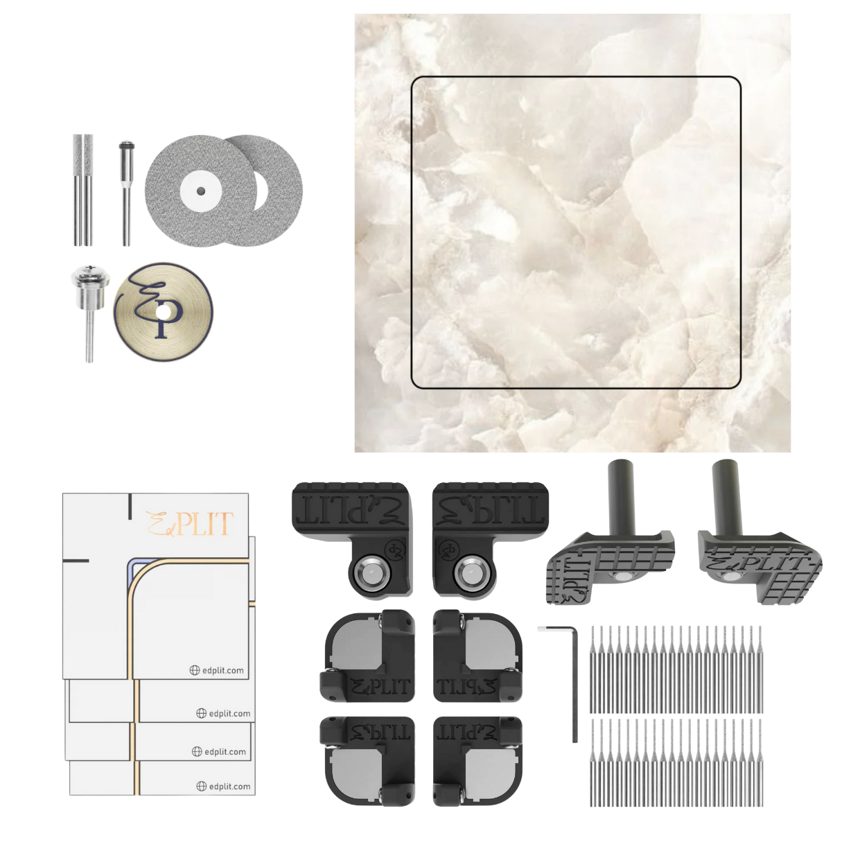 Универсальный скрытый люк EDPLIT полный комплект (E20003)