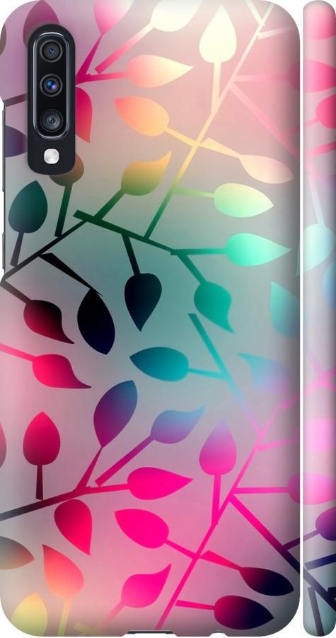 Чехол на Samsung Galaxy A70 2019 A705F Листья (2235m-1675-42517)