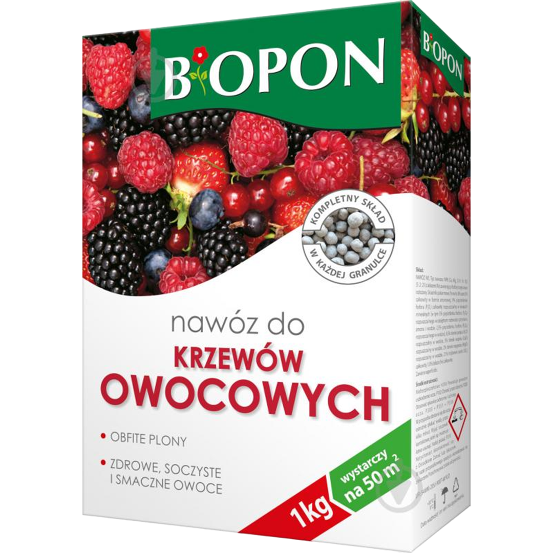 Удобрение помещенное Biopon для плодовых кустов и деревьев 1 кг (R50149)