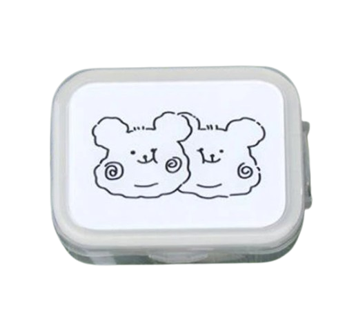 Контейнер для контактных линз Lymouko Bears дорожный с зеркалом Белый (75807766)